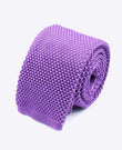 Stropdas Paars Heren in Tricot 