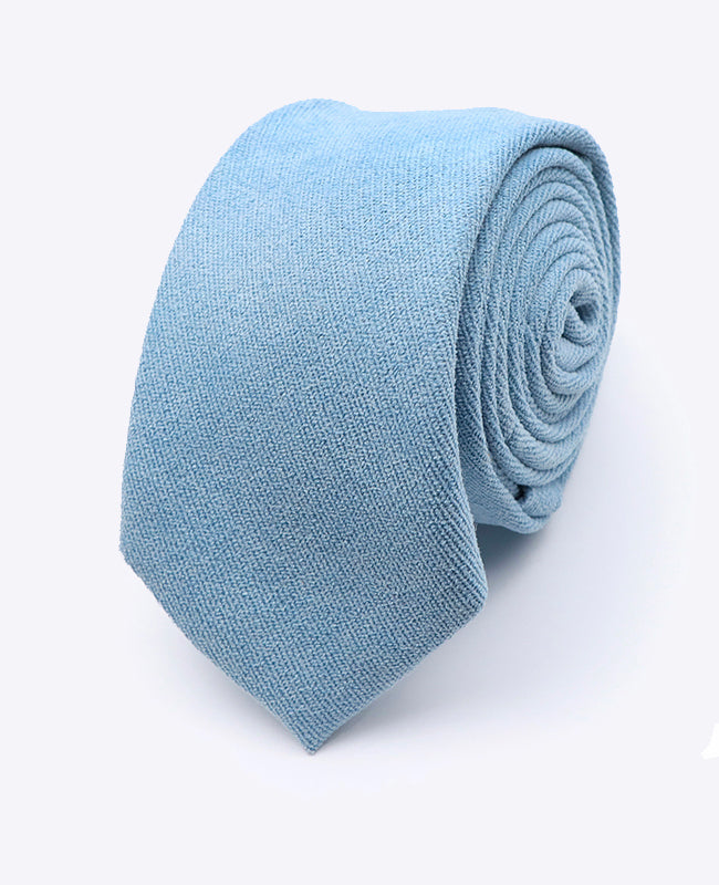 Stropdas Blauw nr.3 Heren in Fluweeleffect | Simon - Unipap's