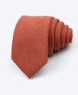 Stropdas Terracotta nr.3 Heren in Fluweeleffect 