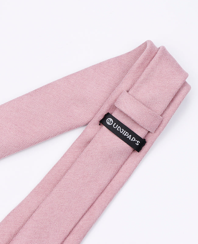 Stropdas Roze nr.3 Heren in Fluweeleffect | Simon - Unipap's
