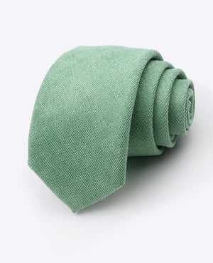 Stropdas Groen nr.2 Heren in Fluweeleffect 
