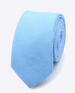 Stropdas Blauw nr.8 Heren in Katoen 