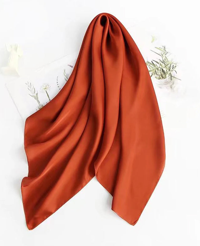 Sjaal Terracotta Dames in Polyester "Jeanne"