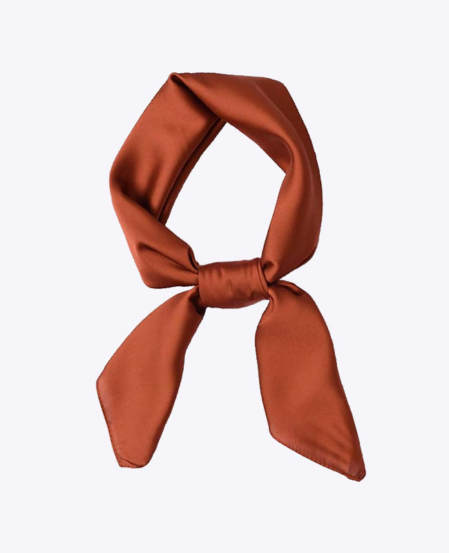 Sjaal Terracotta Dames in Polyester "Jeanne"