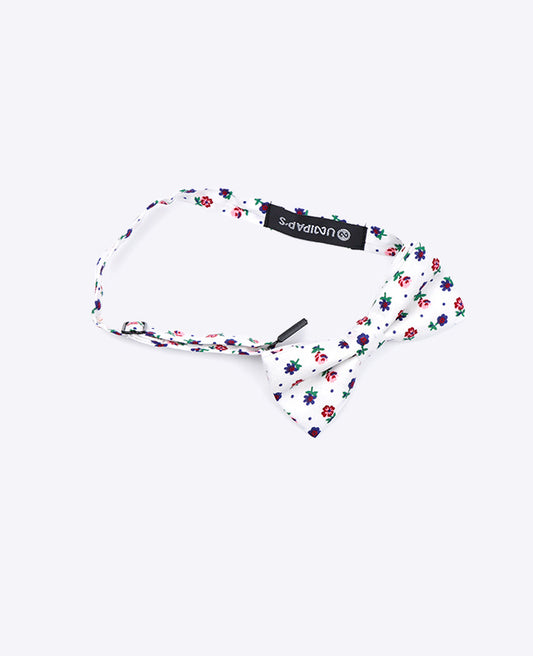 Noeud Papillon Liberty Blanc n°1 Enfant en Coton "Gaspard"