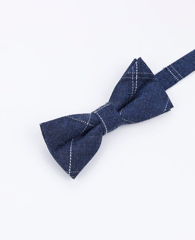 Vlinderdas Tartan Blauw Kinderen in Katoen | Marcel - Unipap's