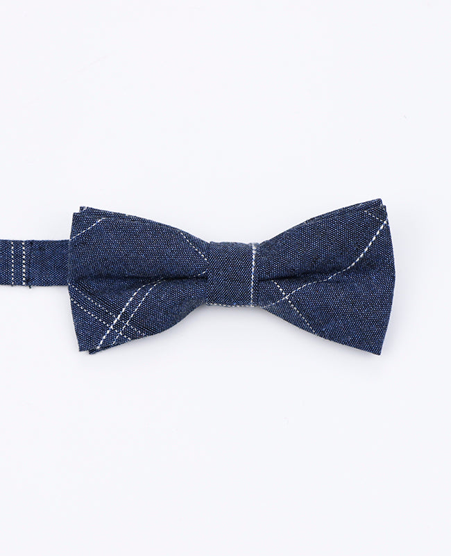 Vlinderdas Tartan Blauw Kinderen in Katoen | Marcel - Unipap's