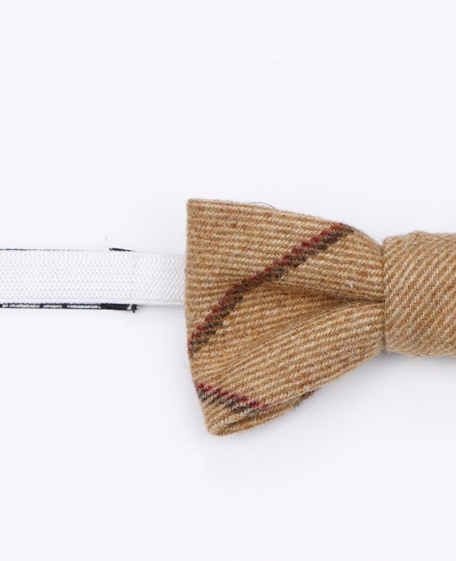 Vlinderdas Tartan Bruin nr.1 Kinderen in Wol | Nobert - Unipap's