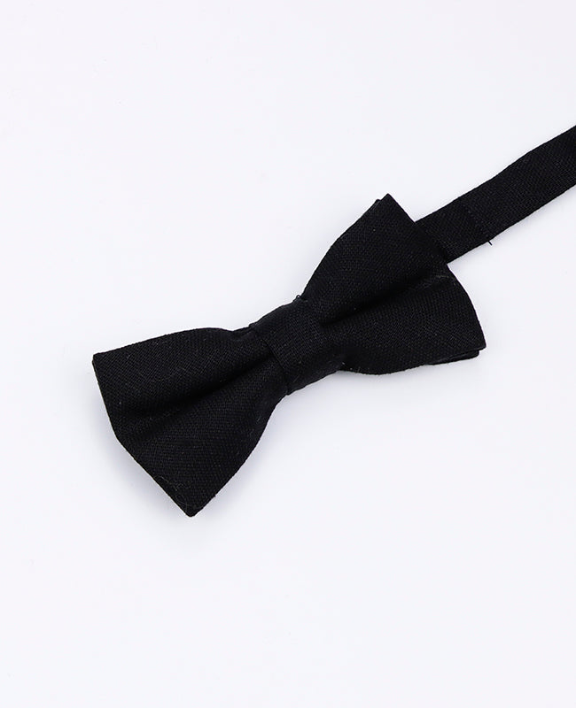 Noeud Papillon Noir Enfant en Lin | Basile - Unipap's