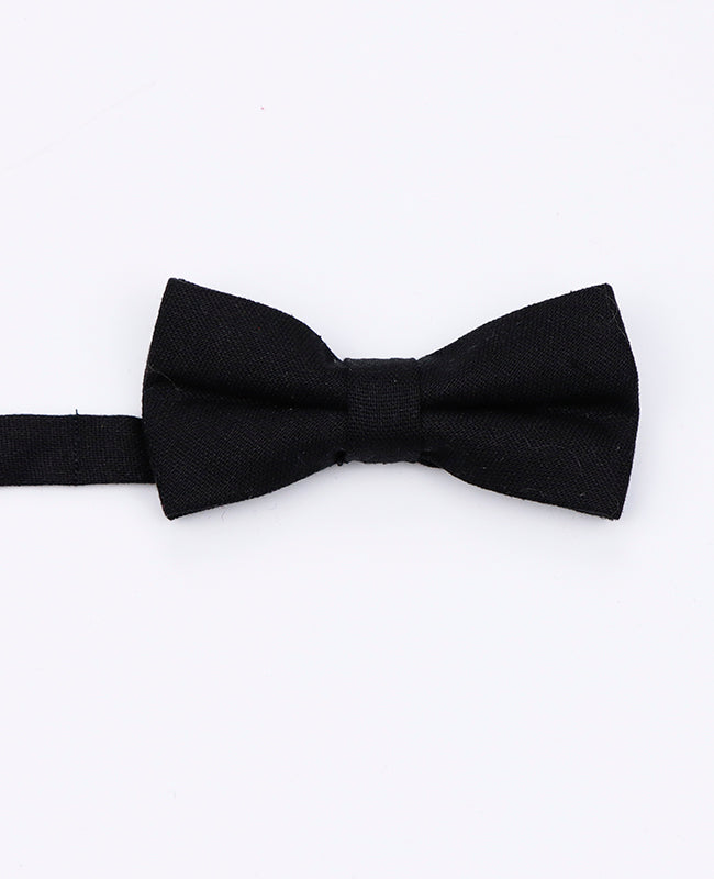 Noeud Papillon Noir Enfant en Lin | Basile - Unipap's