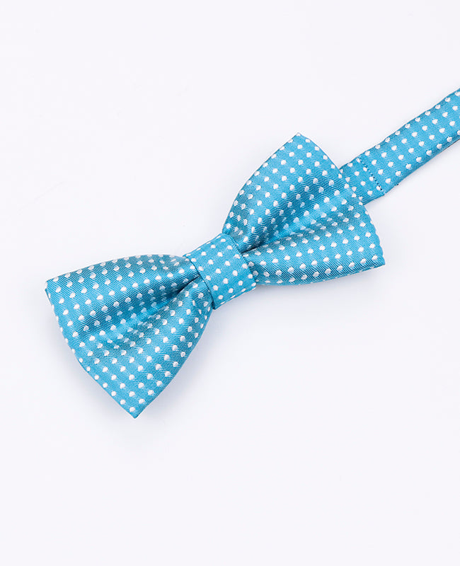 Vlinderdas Blauw nr.4 Met Stippen Kinderen in Polyester | Louis - Unipap's