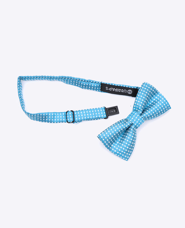 Vlinderdas Blauw nr.4 Met Stippen Kinderen in Polyester | Louis - Unipap's
