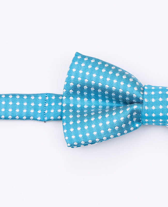 Vlinderdas Blauw nr.4 Met Stippen Kinderen in Polyester | Louis - Unipap's