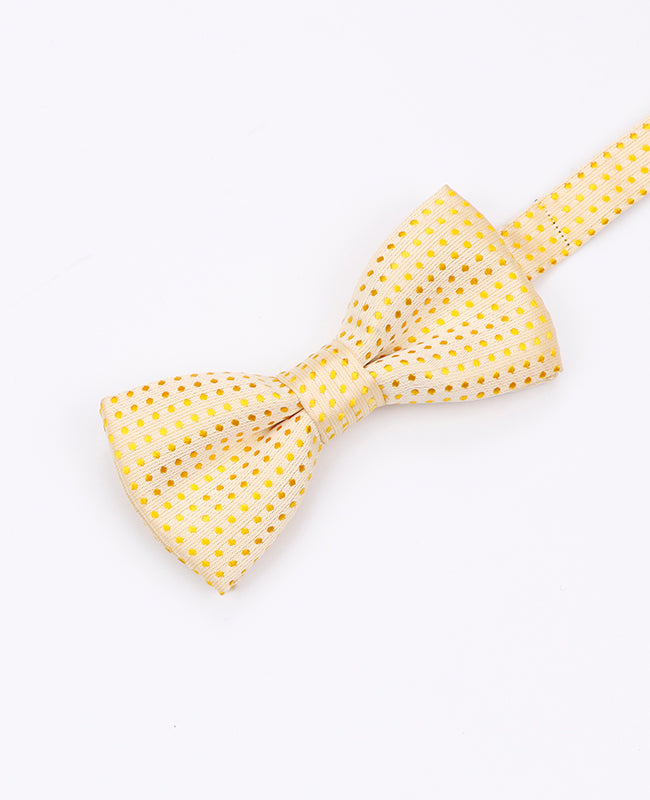 Noeud Papillon Jaune n°2 à Pois Enfant en Polyester | Louis - Unipap's