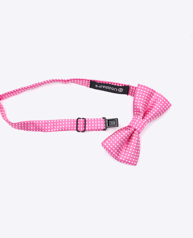 Vlinderdas Roze nr.2 Met Stippen Kinderen in Polyester | Louis - Unipap's