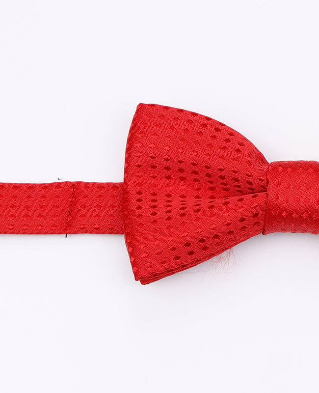 Vlinderdas Rood nr.1 Met Stippen Kinderen in Polyester | Louis - Unipap's
