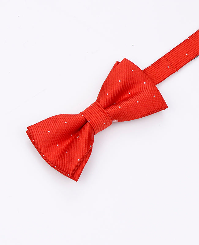 Vlinderdas Rood nr.2 Met Stippen Kinderen in Polyester "Georges"