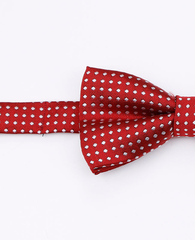 Vlinderdas Rood nr.2 Met Stippen Kinderen in Polyester | Louis - Unipap's