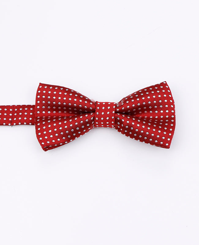 Vlinderdas Rood nr.2 Met Stippen Kinderen in Polyester | Louis - Unipap's