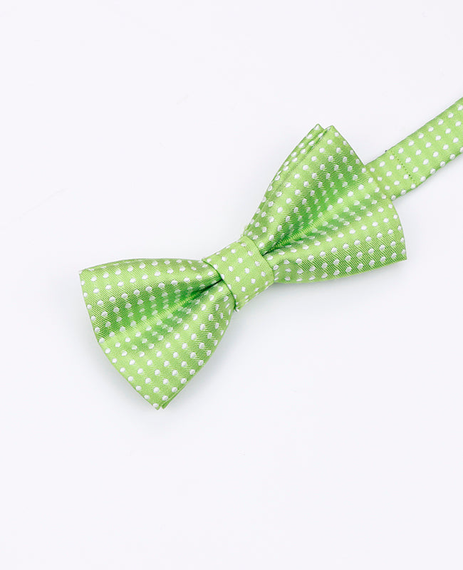 Vlinderdas Groen nr.1 Met Stippen Kinderen in Polyester | Louis - Unipap's