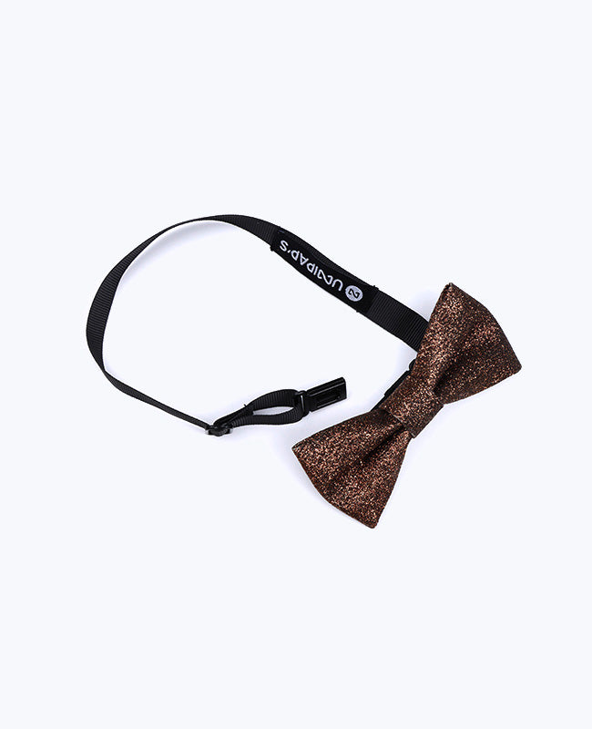 Vlinderdas met Pailletten Bruin Kinderen in Polyester "Olive"