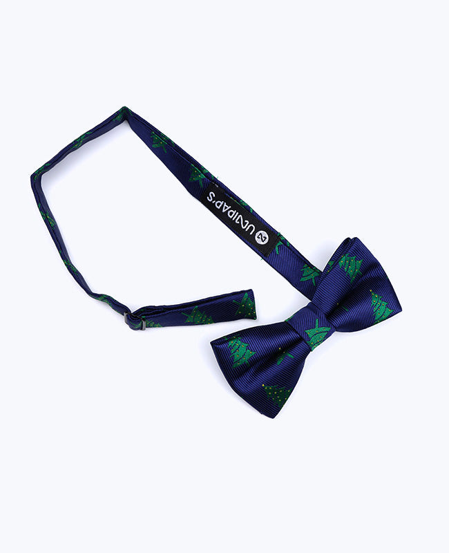 Kerst Vlinderdas Blauw nr.1 Kinderen in Polyester "Christmas"