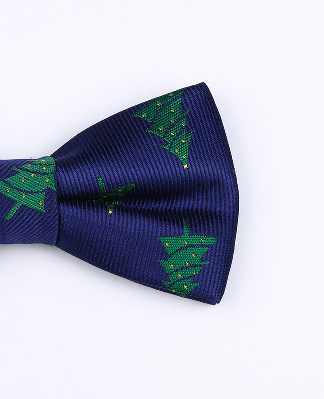 Kerst Vlinderdas Blauw nr.1 Kinderen in Polyester "Christmas"