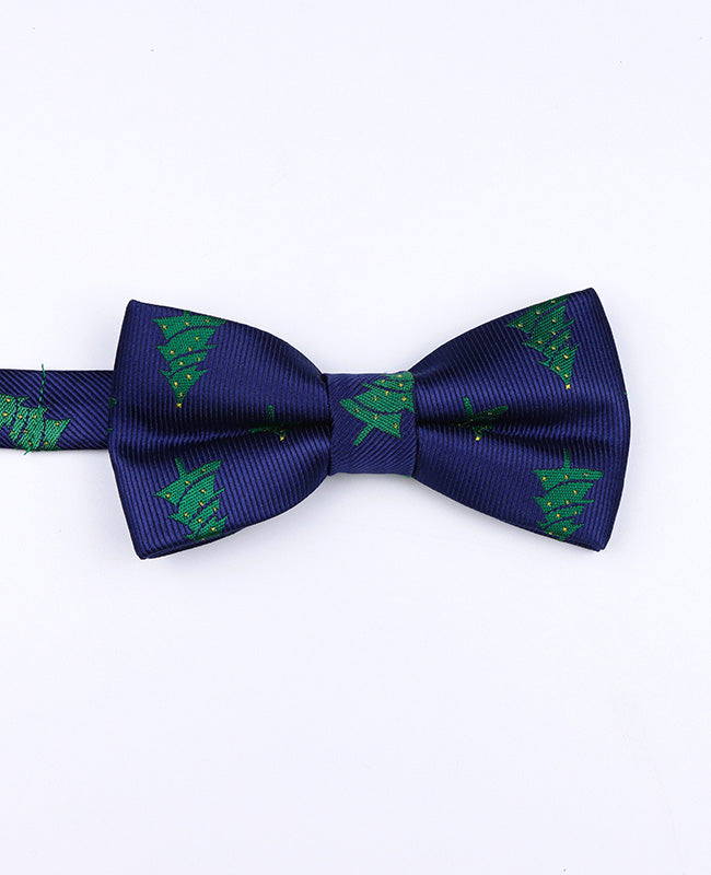 Kerst Vlinderdas Blauw nr.1 Kinderen in Polyester "Christmas"