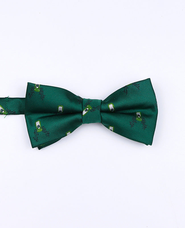 Kerst Vlinderdas Groen nr.2 Kinderen in Polyester "Christmas"