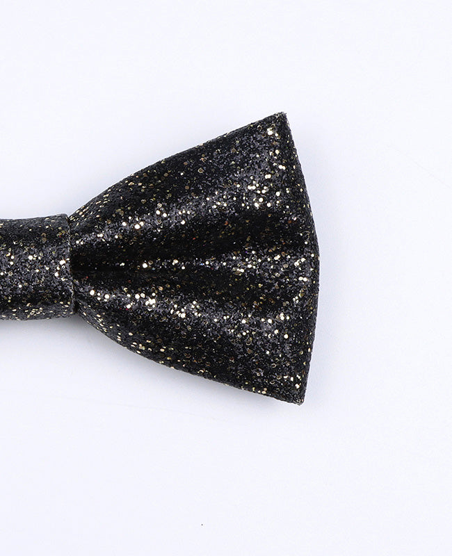 Vlinderdas met Pailletten Zwart nr.1 Kinderen in Polyester "Olive"