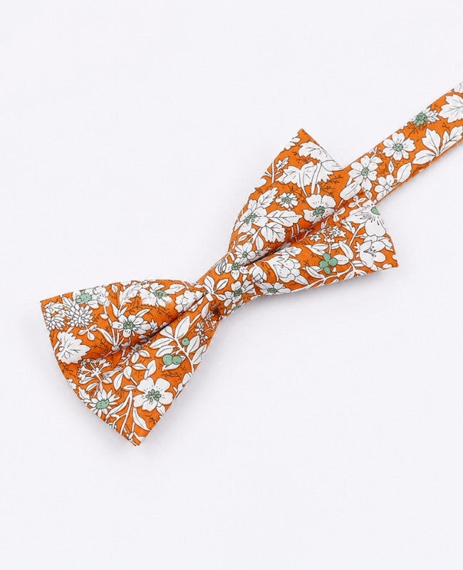 Vlinderdas Liberty Oranje Heren in Katoen "Clovis"