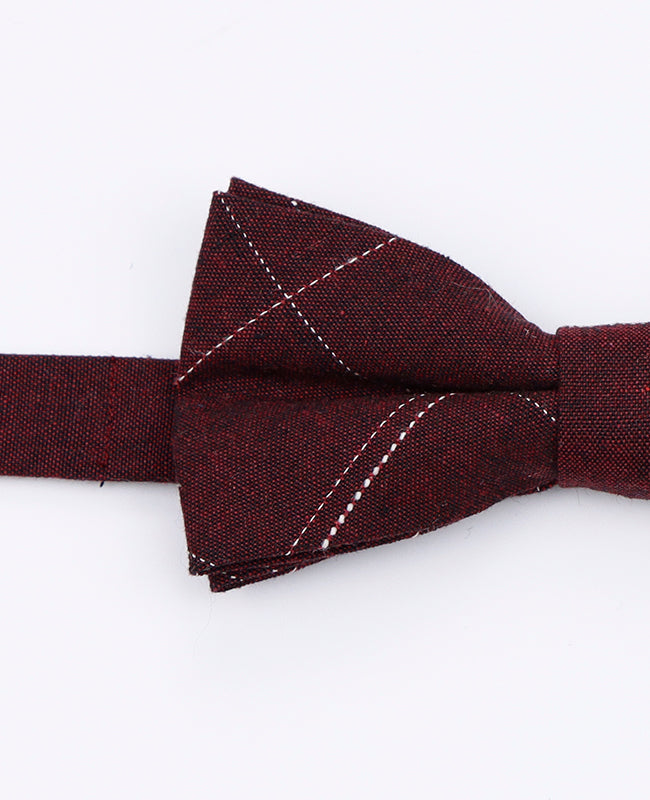 Vlinderdas Tartan Rood Heren in Katoen | Marcel - Unipap's