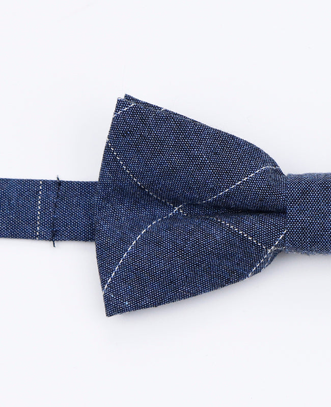 Noeud Papillon Tartan Bleu Homme en Coton | Marcel - Unipap's