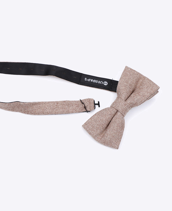 Vlinderdas Beige nr. 1 Heren in Wol | Claude - Unipap's