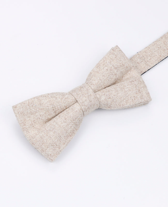 Vlinderdas Beige nr.2 Heren in Wol | Claude - Unipap's