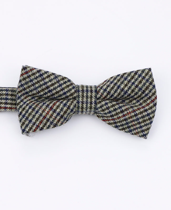 Vlinderdas Tartan Grijs nr.9 Heren in Wol | Nobert - Unipap's
