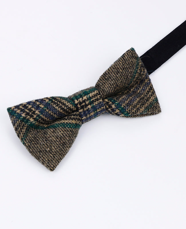 Vlinderdas Tartan Grijs nr.5 Heren in Wol | Norbert - Unipap's