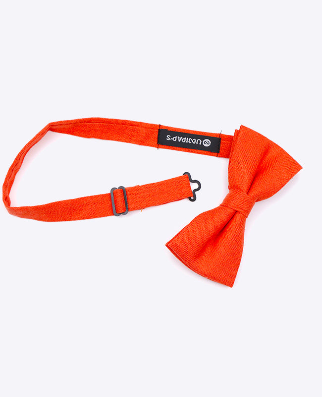 Vlinderdas Oranje nr.1 Heren in Linnen
