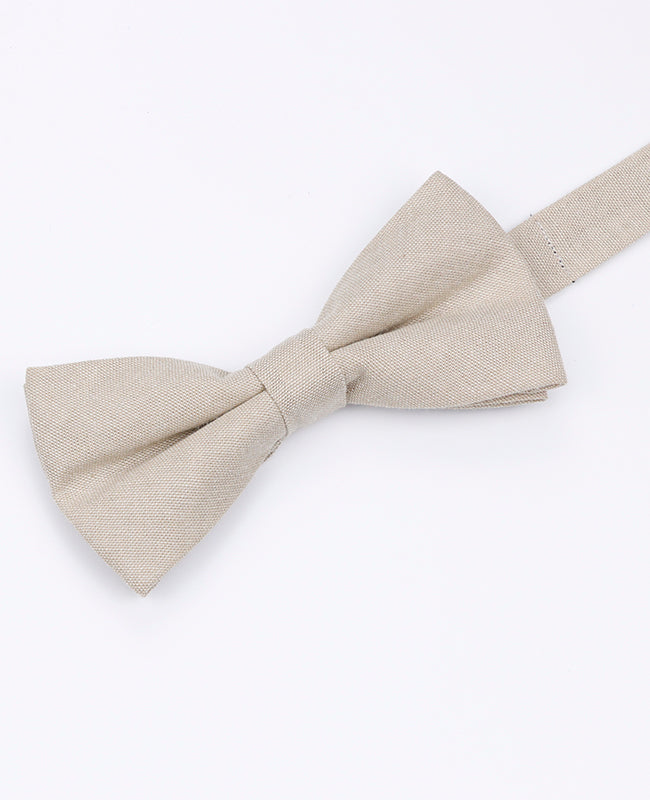Vlinderdas Beige Heren in Katoen "Edgard"