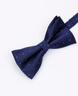 Vlinderdas Blauw nr.1 Met Stippen Heren in Polyester | Georges - Unipap's