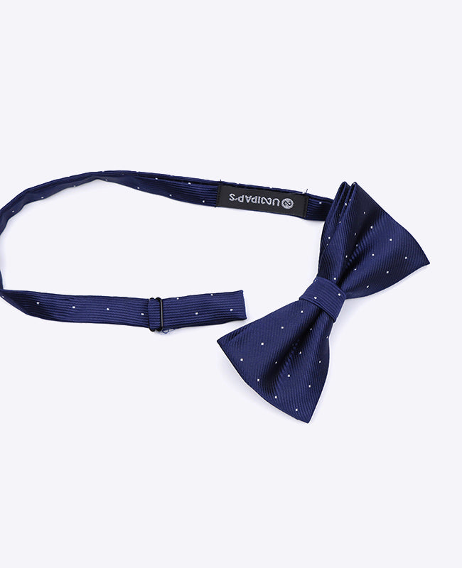Vlinderdas Blauw nr.1 Met Stippen Heren in Polyester | Georges - Unipap's