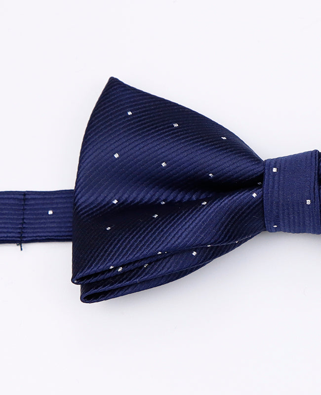 Vlinderdas Blauw nr.1 Met Stippen Heren in Polyester | Georges - Unipap's