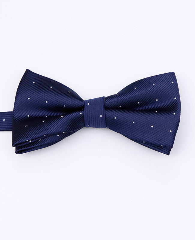 Vlinderdas Blauw nr.1 Met Stippen Heren in Polyester | Georges - Unipap's