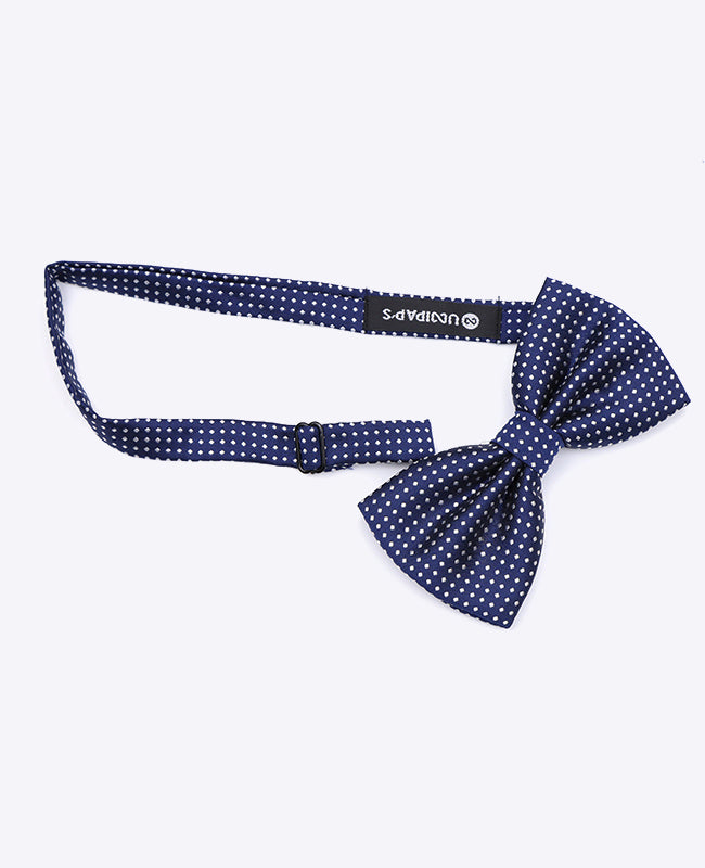 Vlinderdas Blauw nr.1 Met Stippen Heren in Polyester | Louis - Unipap's