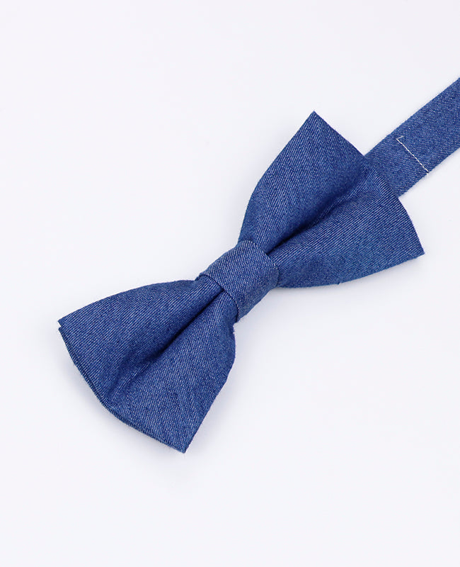 Vlinderdas Blauw nr.4 Heren in Katoen "Edgard"