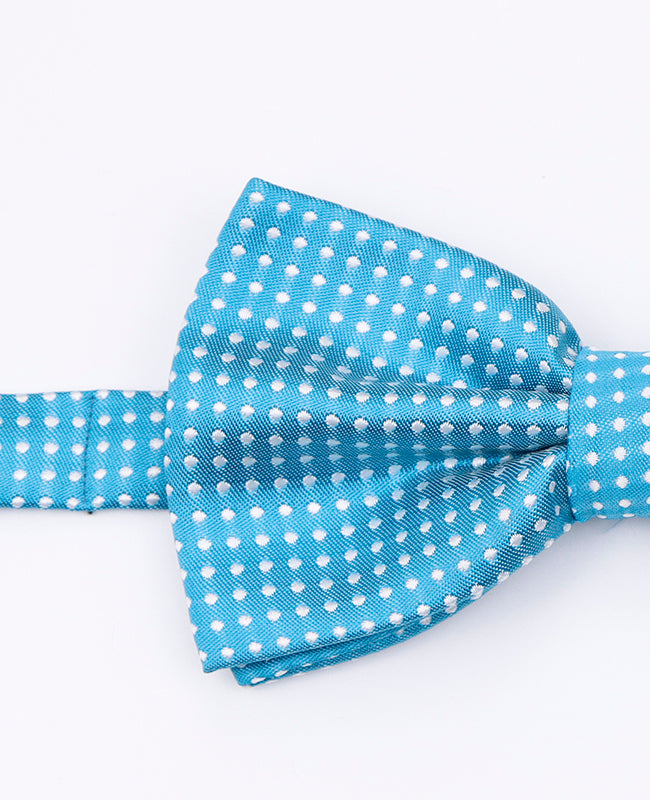 Noeud Papillon Bleu n°4 à Pois Homme en Polyester | Louis - Unipap's