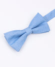 Vlinderdas Blauw nr.6 Heren in Katoen 