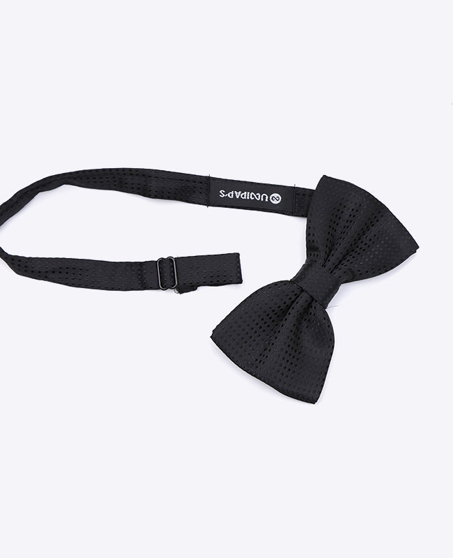 Vlinderdas Zwart nr.1 Met Stippen Heren in Polyester | Louis - Unipap's