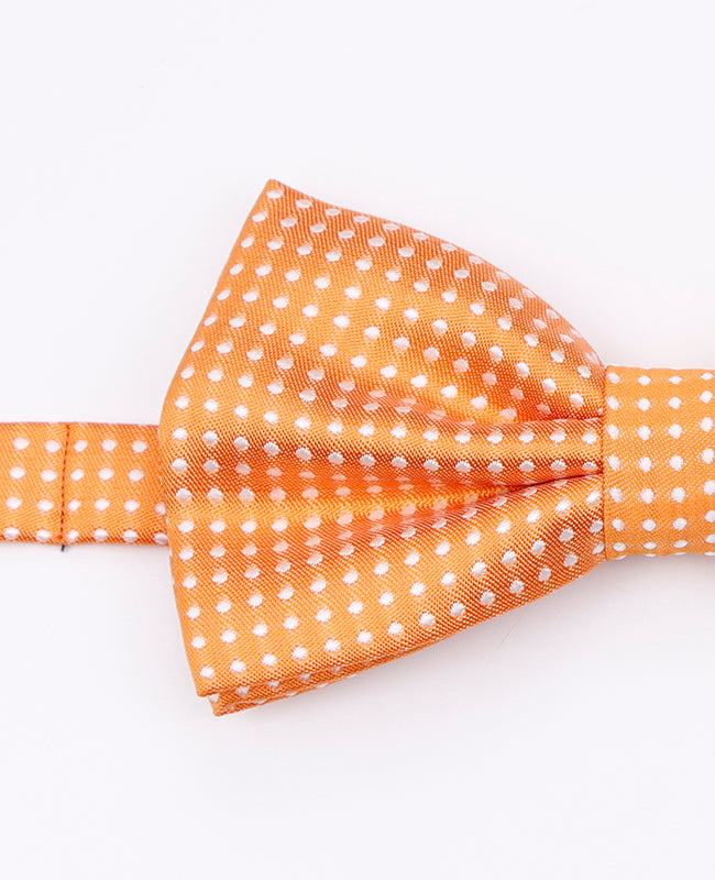 Vlinderdas Oranje Met Stippen Heren in Polyester | Louis - Unipap's