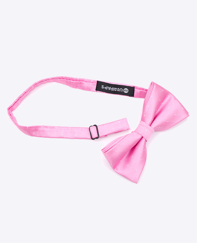 Vlinderdas Roze Met Stippen Heren in Polyester | Georges - Unipap's